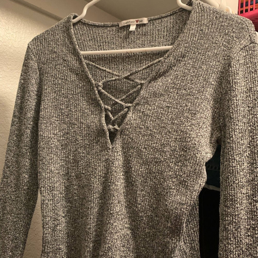 Long sleeve crop top